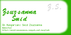 zsuzsanna smid business card